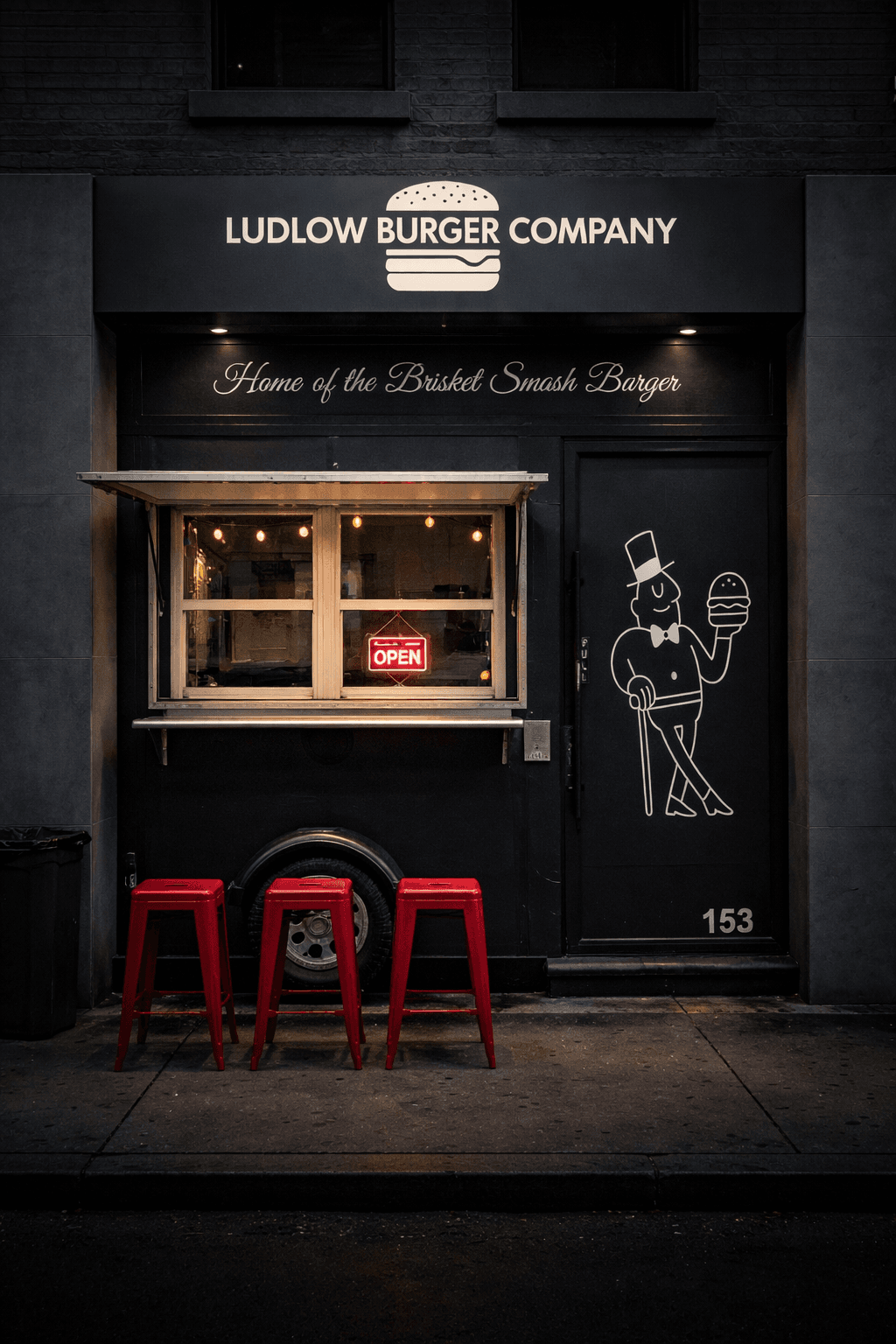 Ludlow Burger Company storefront